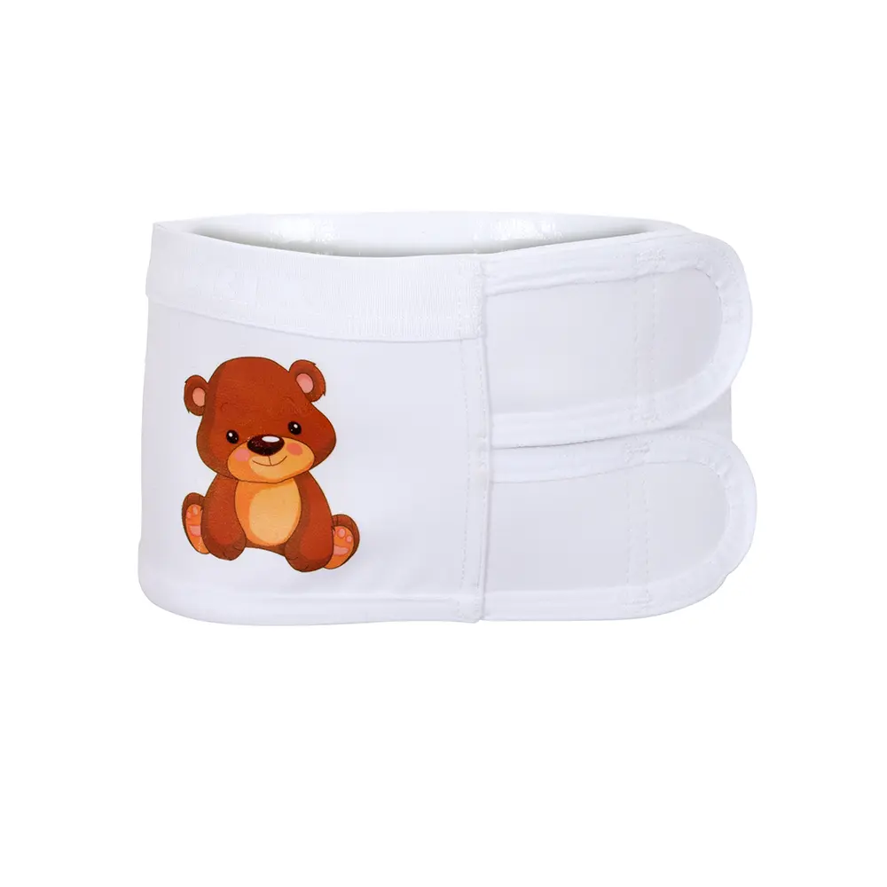 Paediatric support belt with teddy bear design